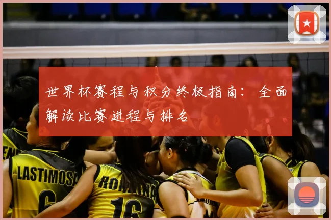 世界杯赛程与积分终极指南：全面解读比赛进程与排名
